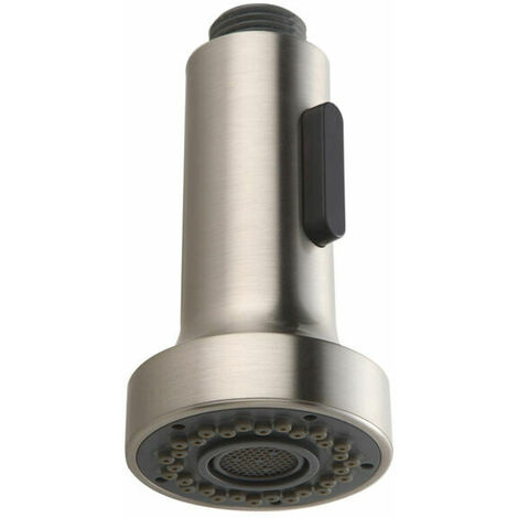 Doccetta Lavello Estraibile con Doccetta Spazzolata a Pulsante 2 Getti per Miscelatore Cucina Rubinetti Cucina