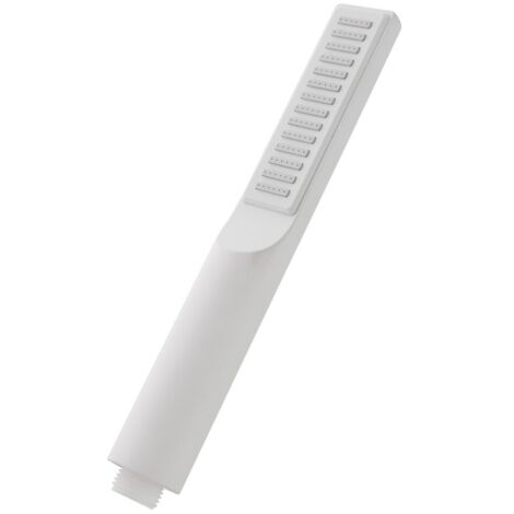 Doccetta monogetto da 23,5 cm bianco opaco in ABS anticalcare Hidra