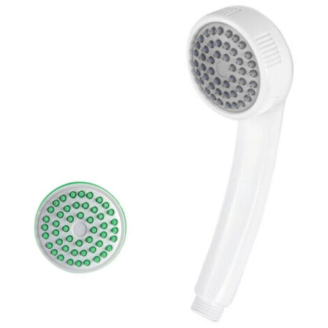Doccetta monogetto in ABS bianco con ugelli anticalcare