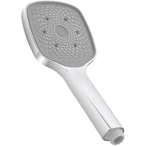Doccetta quadrata H 25 cm monogetto in ABS cromato lucido