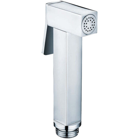 Doccetta shut-off quadrata con pulsante a rilascio M 1/2"