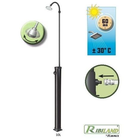 Doccia Solare Da Giardino 50 Litri.Doccia Ad Energia Solare 10 Lt Acuqa Calda Per Esterno Giardino Camping Ribiland Eb 112445012324