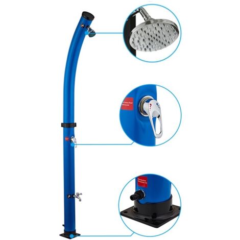 Doccia Cylinder pannello solare e lavapiedi 20lt