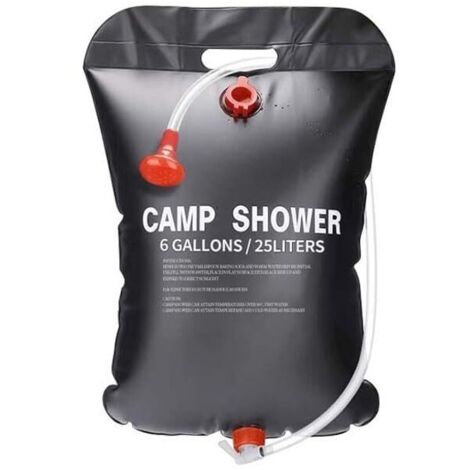 Doccia da campeggio solare, Kit doccia da campeggio mobile, Doccia da giardino per bambini, Acqua calda, Borsa solare portatile per giardino, Doccia da viaggio con soffione, Borsa