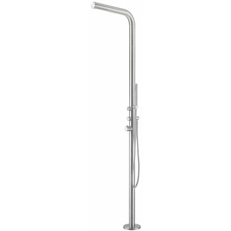 Doccia da Giardino 221x18x56 cm con Doccetta Sined Budoni Inox