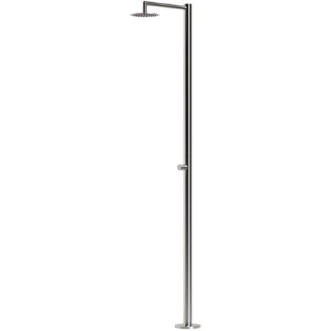 Doccia da Giardino ad Acqua Fredda in Acciaio Inox con Temporizzatore Sined Polifemo