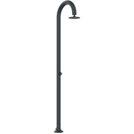 Doccia da Giardino ad Acqua Fredda in Alluminio Temporizzata Sined Luna Timer Grigio