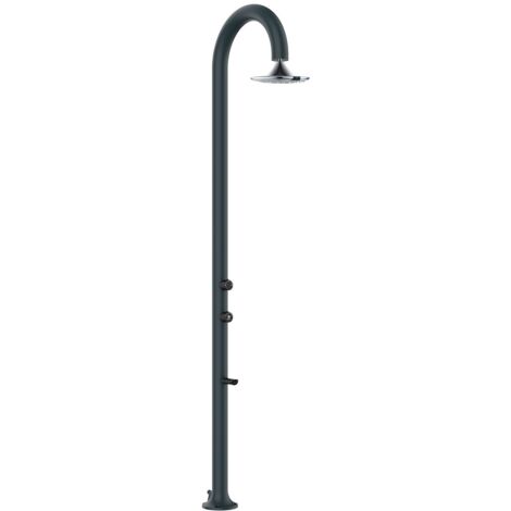 Doccia da Giardino in Alluminio Soffione I-switch Rotondo Sined Luna Alu Sensor Grigio