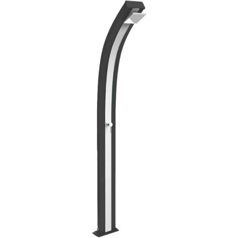 Doccia da giardino miscelatore arkema spring grigio antracite inox