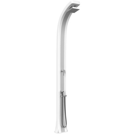 Doccia da Giardino Miscelatore e Doccetta Arkema Spring Plus Fascia Inox Bianco