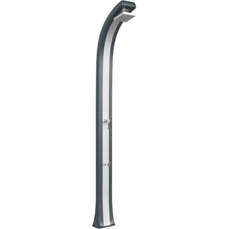 Doccia da Giardino Miscelatore e Lavapiedi Arkema Spring Plus Fascia Inox Antracite