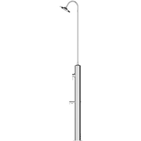 Doccia da Giardino Miscelatore e Lavapiedi ATI Docce Minijet-M Inox Anodizzato