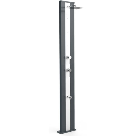 Doccia da Giardino Miscelatore Nebulizzatore e Lavapiedi Arkema Dada S Fascia Inox Antracite