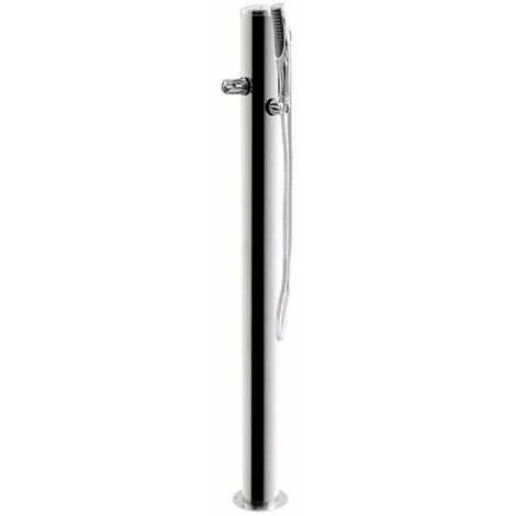 Doccia da Giardino Rubinetto e Braccio Doccia ATI Docce Flex-R Inox Anodizzato