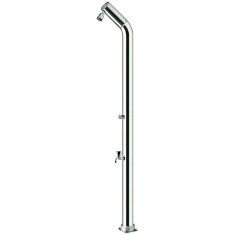 Doccia da Giardino Rubinetto e Lavapiedi ATI Docce UNI-1R Inox Anodizzato