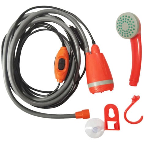 Doccia elettrica portatile da campeggio con pulizia per animali domestici, irrigazione delle piante, campeggio, piscina, spiaggia ricaricabile