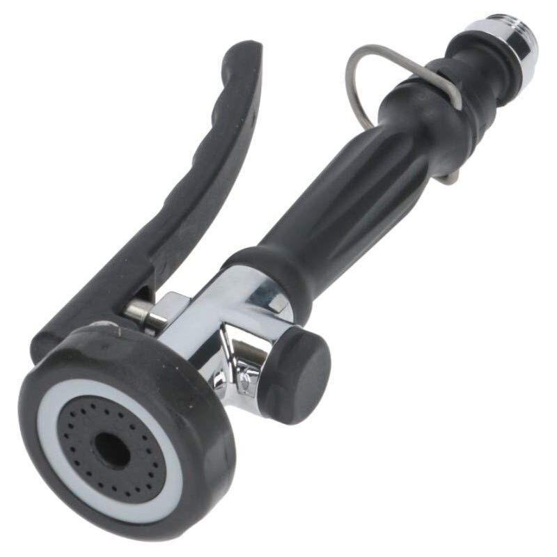 Doccia nera per rubinetto cucina industriale con leva