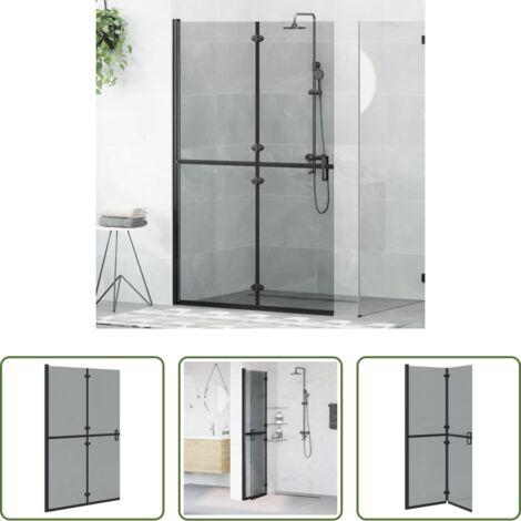Doccia -  Parete doccia walk-in Nero 120 x 6,5 x 190 cm