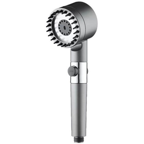 Doccia portatile KZQ - Risparmio idrico - Con filtro - Alta pressione - Soffione doccia a risparmio idrico con bocca in silicone per spa/massaggio