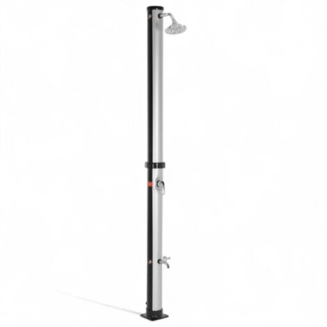 Doccia solare con serbatoio 20 lt. in pvc + abs per esterno giardino 11,5x11,5xH222 cm