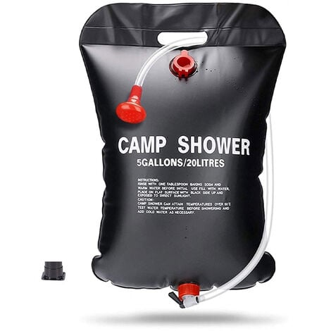 12L/20L doccia da campeggio contenitore per acqua pieghevole borsa da  doccia da campeggio portatile doccia solare con acqua calda di temperatura  all'aperto - AliExpress