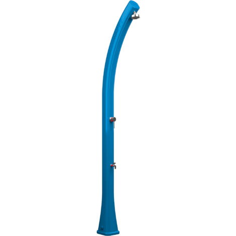 Doccia Solare da Esterno Giardino 23L Miscelatore e Lavapiedi Arkema Happy Blue Ocean