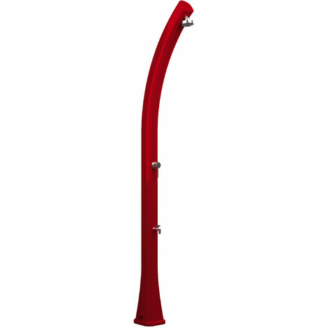 Doccia Solare da Esterno Giardino 23L Miscelatore e Lavapiedi Arkema Happy Ruby