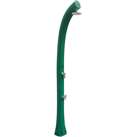 Doccia Solare da Esterno Giardino 26L Miscelatore e Lavapiedi Arkema New Happy Verde Scuro