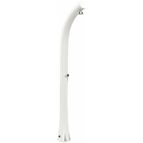 Doccia Solare da Esterno Giardino 30L Miscelatore Arkema Jolly Plus Bianco