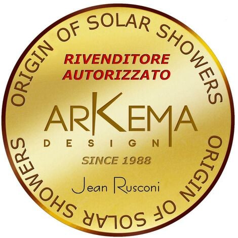 Doccia Da Giardino Solare.Doccia Solare Da Giardino 30l Miscelatore Arkema Jolly Plus Arancio