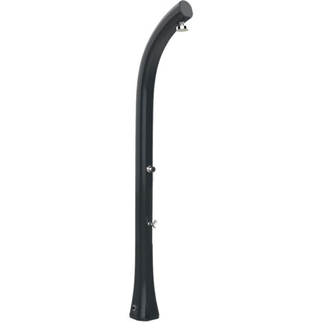 Doccia Solare da Esterno Giardino 30L Miscelatore e Lavapiedi Arkema Jolly Plus Grigio Antracite
