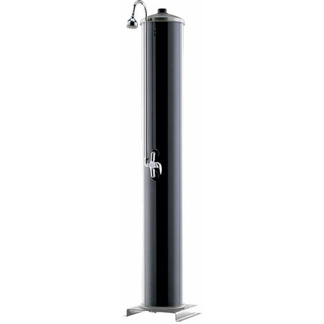 Doccia Solare da Giardino 120L con Miscelatore ATI Docce M Grigio Antracite
