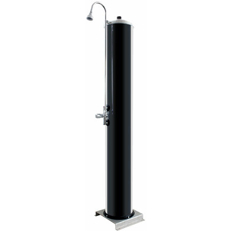 Doccia Solare da Giardino 120L Miscelatore Temporizzato ATI Docce TM Grigio Antracite