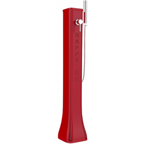 Doccia Solare da Giardino 23L Miscelatore e Doccetta Mobile Arkema Happy Go Ruby