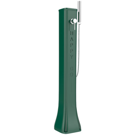 Doccia Solare da Giardino 23L Miscelatore e Doccetta Mobile Arkema Happy Go Verde Scuro