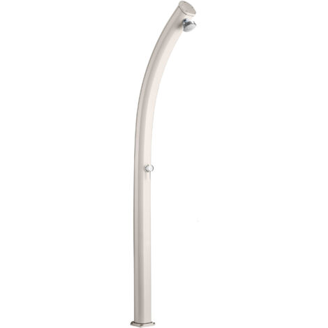Doccia Solare da Giardino 25L Miscelatore Arkema Jolly Bianco Crema