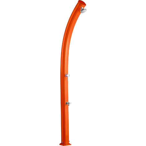 Doccia Solare da Giardino 25L Miscelatore e Lavapiedi Arkema Jolly Arancio