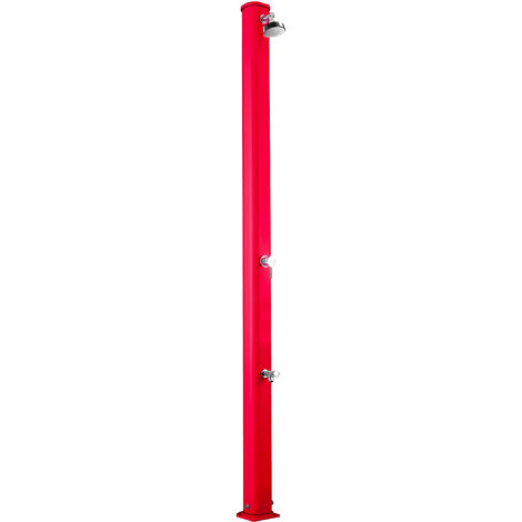 Doccia Solare da Giardino 25L Miscelatore e Lavapiedi Arkema Jolly S Cherry
