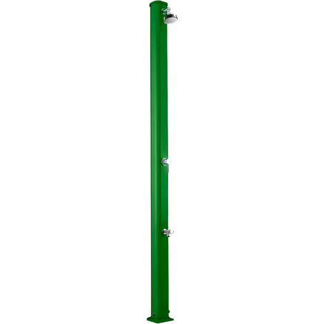 Doccia Solare da Giardino 25L Miscelatore e Lavapiedi Arkema Jolly S Verde
