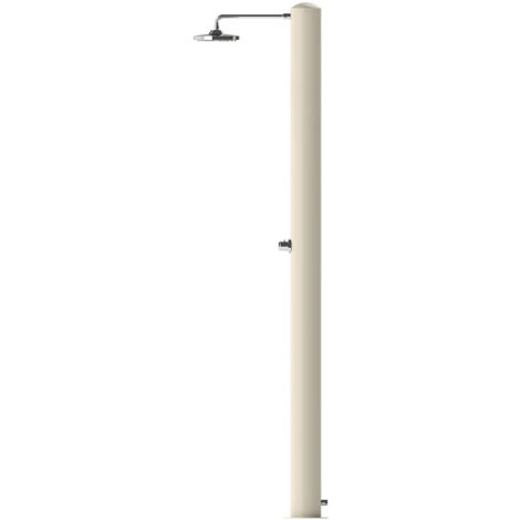 Doccia Solare da Giardino 28 L Soffione Eco Rain e Miscelatore Temporizzato Tevere TB Bianco Perla