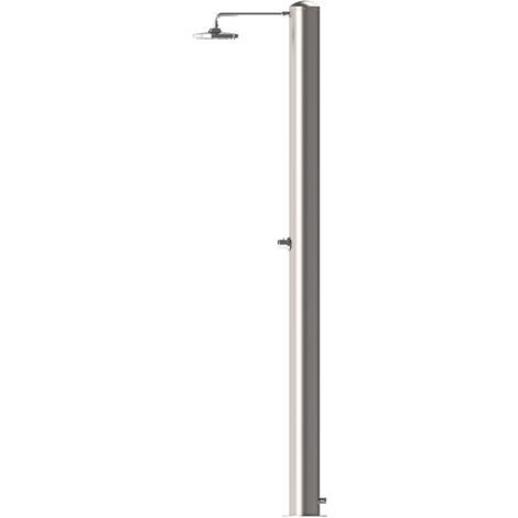 Doccia Solare da Giardino 28 L Soffione Eco Rain e Miscelatore Temporizzato Tevere TX Satinato
