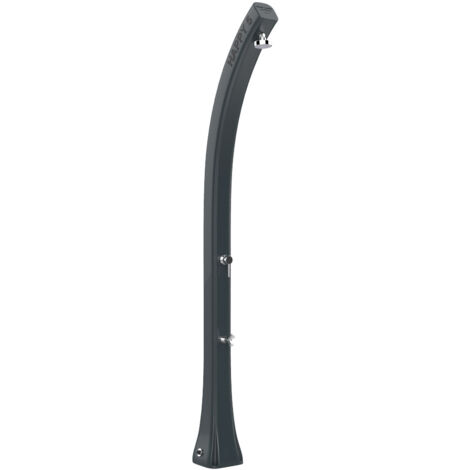 Doccia solare da giardino 28l miscelatore e lavapiedi arkema happy five grigio antracite