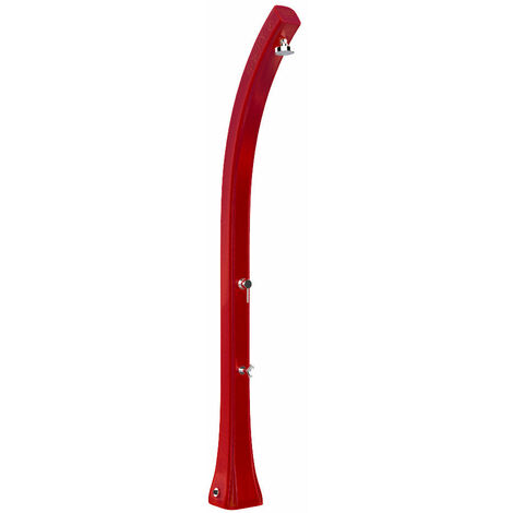 Doccia Solare da Giardino 28L Miscelatore e Lavapiedi Arkema Happy Five Ruby
