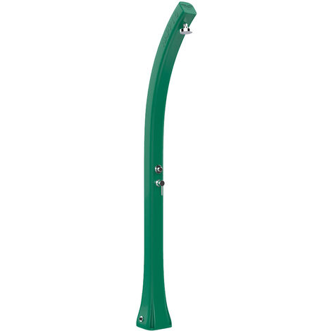 Doccia Solare da Giardino 28L Miscelatore Temporizzato Arkema Happy Beach Verde Scuro
