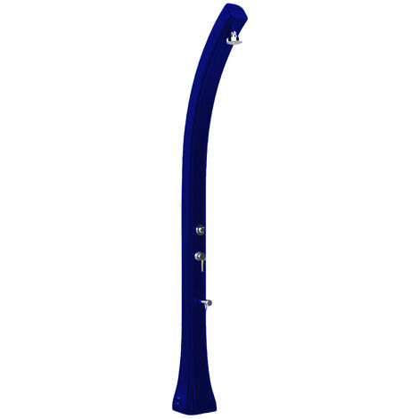 Doccia Solare da Giardino 28L Miscelatore Temporizzato e Lavapiedi Arkema Happy Beach Blu