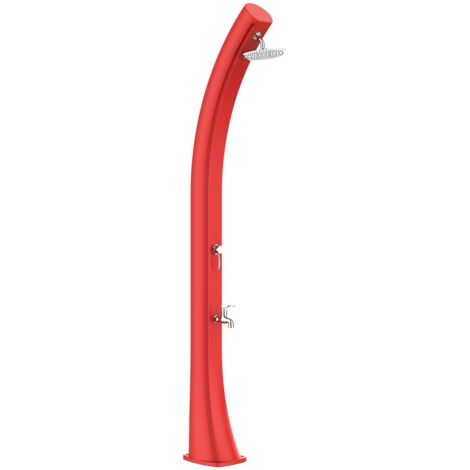 Doccia Solare da Giardino 40 L in Polietilene HD Rio XXL Rosso