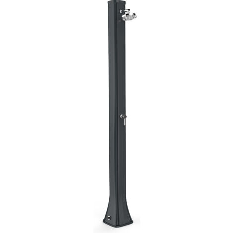 Doccia solare da giardino 40l miscelatore arkema big happy five grigio antracite