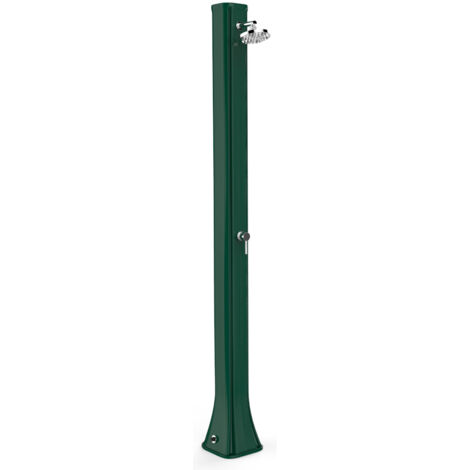 Doccia solare da giardino 40l miscelatore arkema big happy five verde scuro