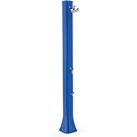 Doccia Solare da Giardino 40L Miscelatore e Lavapiedi Arkema Big Happy Five Blu