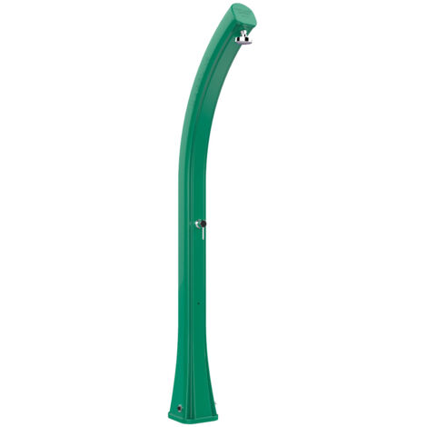 Doccia solare da giardino 44l miscelatore arkema happy xl verde scuro